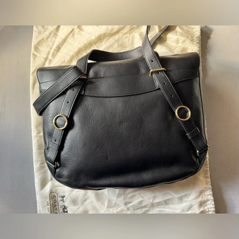 NWOT Cuyana Convertible Satchel-15 Inch in Black Pebbled Leather
